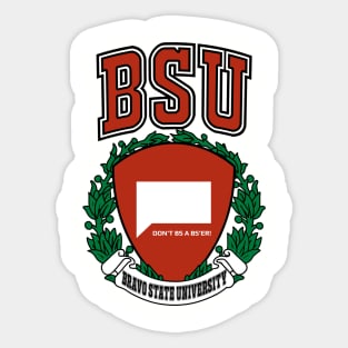 Bravo State University Sticker